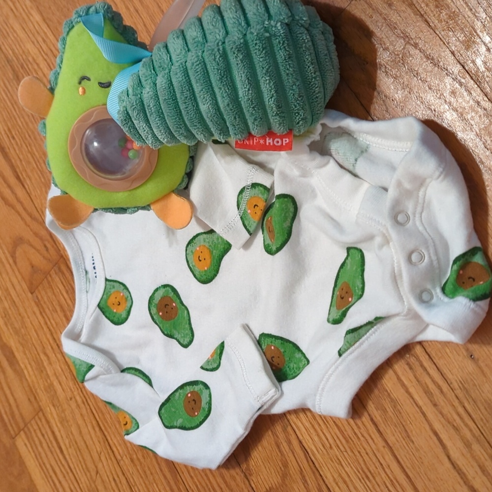 Teether and onsie